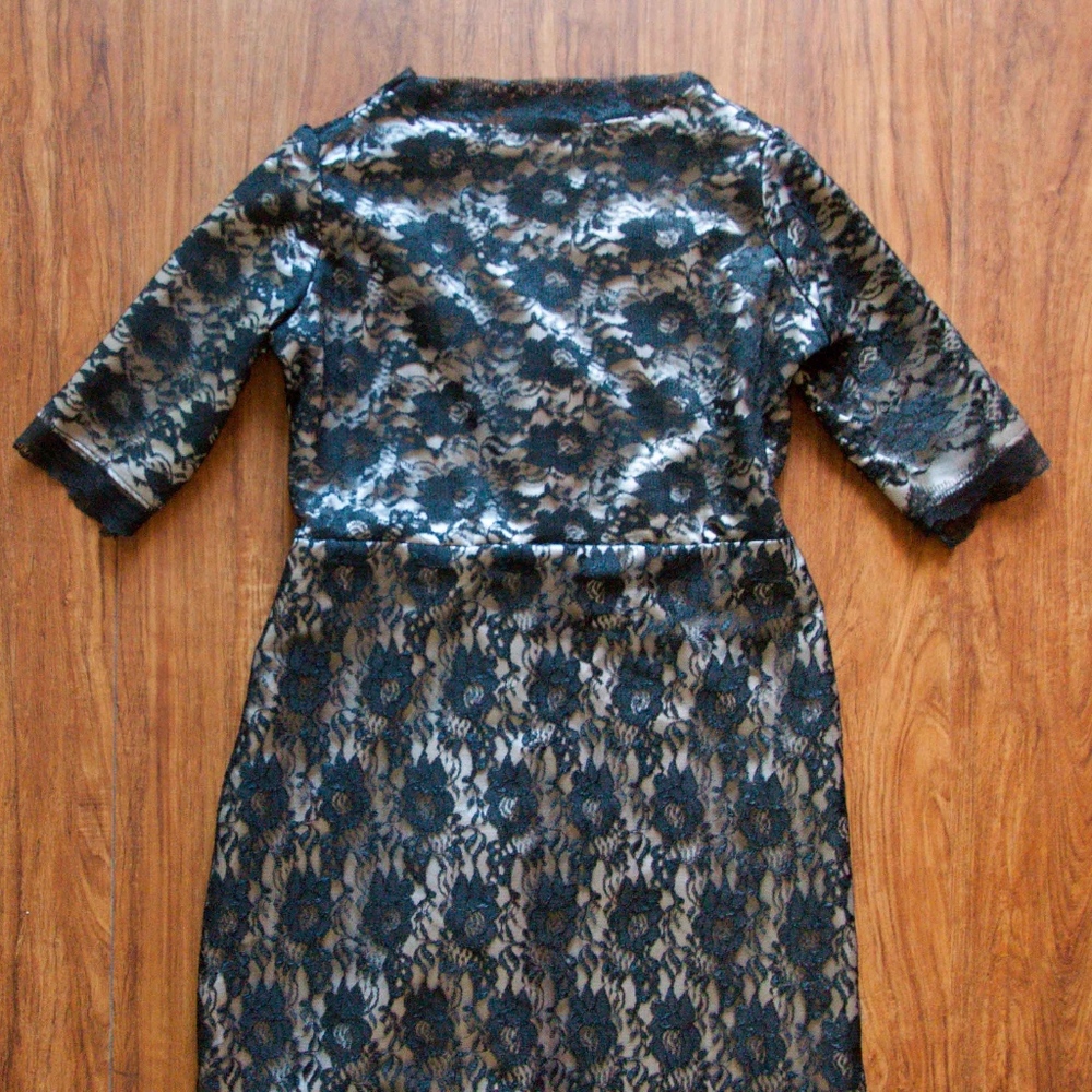 Vintage Black Lace Gothic Formal/Wedding Dress